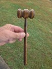 Vintage Wooden Gavel - Meetings   Judges   Auctioneers 10 Inches