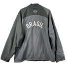 Nike Brasil Total 90 Cbf Soccer Track Jacket Mens Large Gray Full Zip Mesh Lined