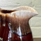 Vintage Mccoy Pottery Brown Drip Glaze Pitcher Usa 303 Mcm Ceramic