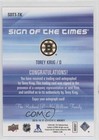 2015-16 Sp Authentic Sign Of The Times Torey Krug  sott-tk Auto