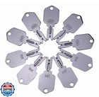 Jeenda 10x 166 Forklift Keys Ignition Keys For Clark Yale Hyster Komatsu Grad