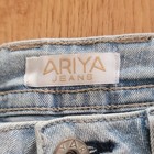 Ariya Jean Ripped Shorts Light Wash Denim Women   s 1 25 Mid Rise 5-pocket