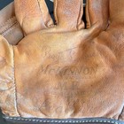 Vintage 1940s 50 Mckinnon   s Boys League Leather Baseball Glove Split Finger Mitt