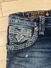 Rock Revival Men   s Lamont Distressed Boot Cut   measure 36x33   See Description