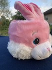 Dan Dee Collectors Choice Plush Stuffed Easter Bunny Basket Pink And White
