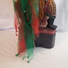 Wooden Statue Of A Chinese Deity 34  Tall