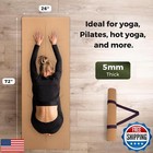Uandm 72   X 26   Cork Yoga Mat hot Yoga Mat 5mm Thick Yoga Mat For Hot Yoga 