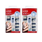 Kiss Full Cover Active Square Nails Medium Length 2 Pack