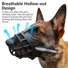 Large Pet Dog Basket Muzzle Mouth Cover Adjustable Nobarking Anti Bite Biting
