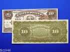 Reproduction  10 1886 Silver Us Paper Money Currency Copy