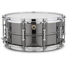 Ludwig Black Beauty Snare Drum With Tube Lugs And Road Runner Bag
