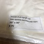 6 Pack Welspun Hospitality Ihg Queen Pillowcase Soft 20 X 30    White New