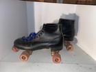 Vintage Black Mens Chicago Roller Skates 76p Size 8