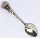 Vintage 800 Silver Switzerland Souvenir Collectible Spoon Floral Cottage 3 75 