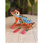 Oaxacan Wood Carving Frog Alebrije David Blas Signed Mexico Folk Art 6 5 