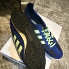 Adidas Unisex Low Top Athletic Sneaker Blue green Lace-up Striped Rubber