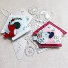 Felt Die Love Birds Bear Cutting Dies Scrapbooking Embossed Paper Album Crafts