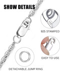 12pcs 925 Sterling Silver Lobster Claw Clasp With Jump Rings For Jewelry Making