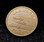 Vintage Maverick Car Wash Token Coin With Car Truck   Van Double Sided Copper
