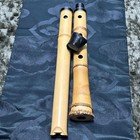 Shakuhachi 2 1 Shaku Bamboo Flute Kinko Style Signed Takeharu Silver Inlay Japan