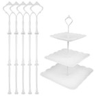 3 Tier Cake Stand  Luxury-looking Wedding Cupcake Plate Holder Wreath White