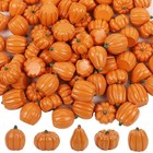  Mini Pumpkins Fall Decorations-80 Pack Thanksgiving Small Pumpkins Fall Orange