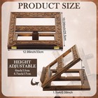 Doublefill Adjustable Wooden Bible Stand Carved Bible Holder Missal Stand Book
