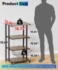 4 Tier Av Media Stand Corner Shelf For Dvd Players cable Boxes games Consoles