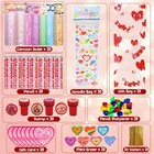 28 Pack Stationery Set  Gift Bag With Pencil Cards Stamper Eraser Ruler Sharp   