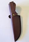 New Brown Leather  4 1 4  Hunting Knife Sheath Only Free S h