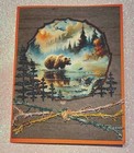 4 Stampin Up  Bear Fishing Masculine Guy Card Kit Woods Hunting Any Occasion