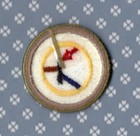 Electronics - Type Hib  1993-95  Molded Plastic Back Merit Badge -mint-