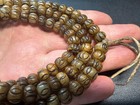 108 Beads Tibetan Yak Bone Mala Necklace With Cowhide Leather Cord - 9mm Medita