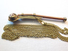 Vintage Boatswain Whistle 5  Copper Brass Bosun Call Pipe Anchor Chain Nautical
