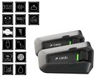 Cardo Packtalk Edge Duo Pt200101 Bluetooth Intercom Headset Air Mount Motorcycle
