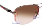 Replacement Black Screw Kits For Prada Eyeglasses Sunglasses To Mount Lenses