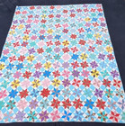 Antique Beautiful Crazy Handmade Patchwork Quilts Size 78x63 Inches