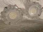Vintage Lenox Lead Crystal Jeweled Christmas Tree Salt   Pepper Shakers Germany