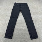 Levis 511 Jeans Mens 31x32 Black Skinny Leg Slim Fit Dark Wash Stretch Flex