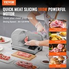 Vevor Meat Slicer 180w Electric Deli Food Slicer With 7 5 Inch Sus420 Blade