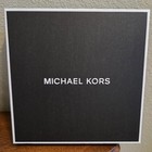 Michael Kors Pebbled Leather Black Passport Case And Luggage Tag Gift Set New