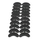 10 Pairs Black Rubber Sole Heel Savers Toe Plates Tap Diy Glue On Shoes Pad C