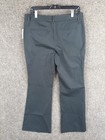 Body By Victoria The Christie Fit Bootcut Dress Pant Womens 12 Gray Pockets Nwot
