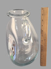 Antique Judaica Hand Painted Moses Hand Blown Art Glass Pitcher