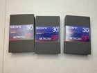 Sony Betacam Sp Bct-30ma Video Cassette New Lot Of 3
