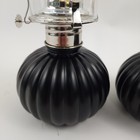 Bethlehem Lights Set Of 2 Faux Oil Lamps With Flame Control Onyx Black