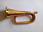    Solid Copper   Brass Bugle  Us Military Cavalry Horn   Musical Instrument C   