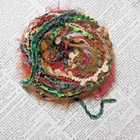 Scrapbooking Mixed Media Fibers Journal Embellishments   cozy Christmas  24 Yds