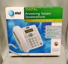 At t 1855 Corded Telephone With Digital Answering System And Speakerphone White