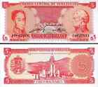 Venezuela 3 Pcs Set   1 2 5 Bolivares 1989  Unc  P-68 69 70